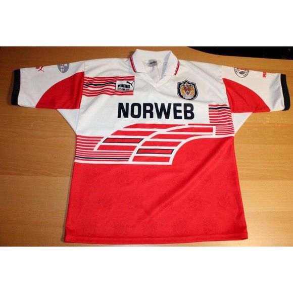Maillot vintage WIGAN WARRIORS 2003/2004 AWAY RUGBY Patrick taille M